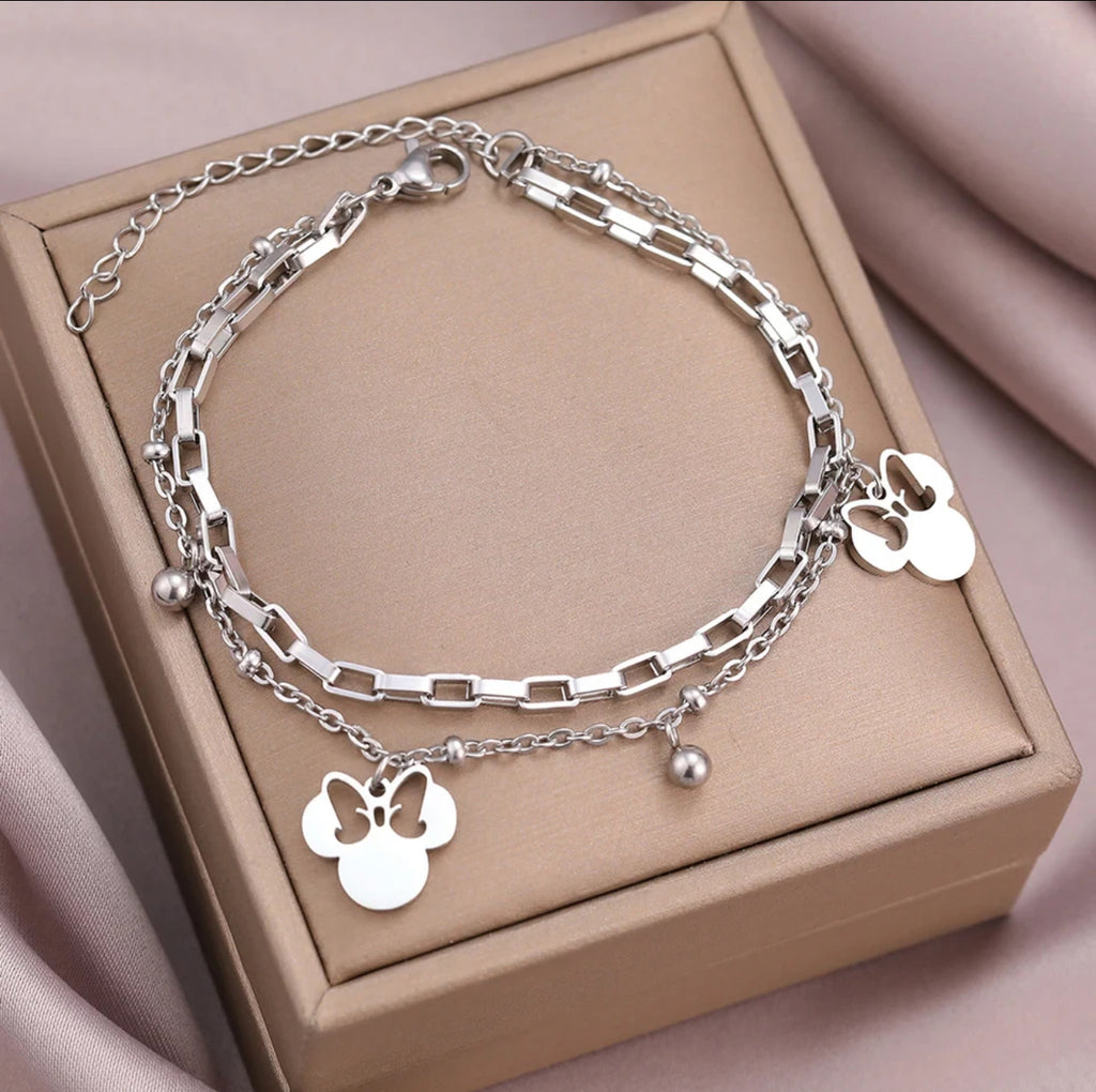 Disney Minnie Mouse Luxe Charm Bracelet