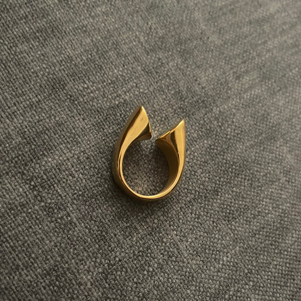 Double Open Heart Lux Ring