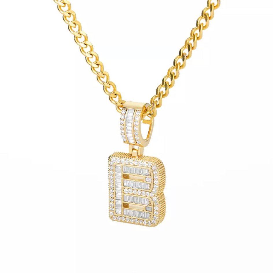 CHUNKY DIAMANTÉ INITIAL LUXE NECKLACE