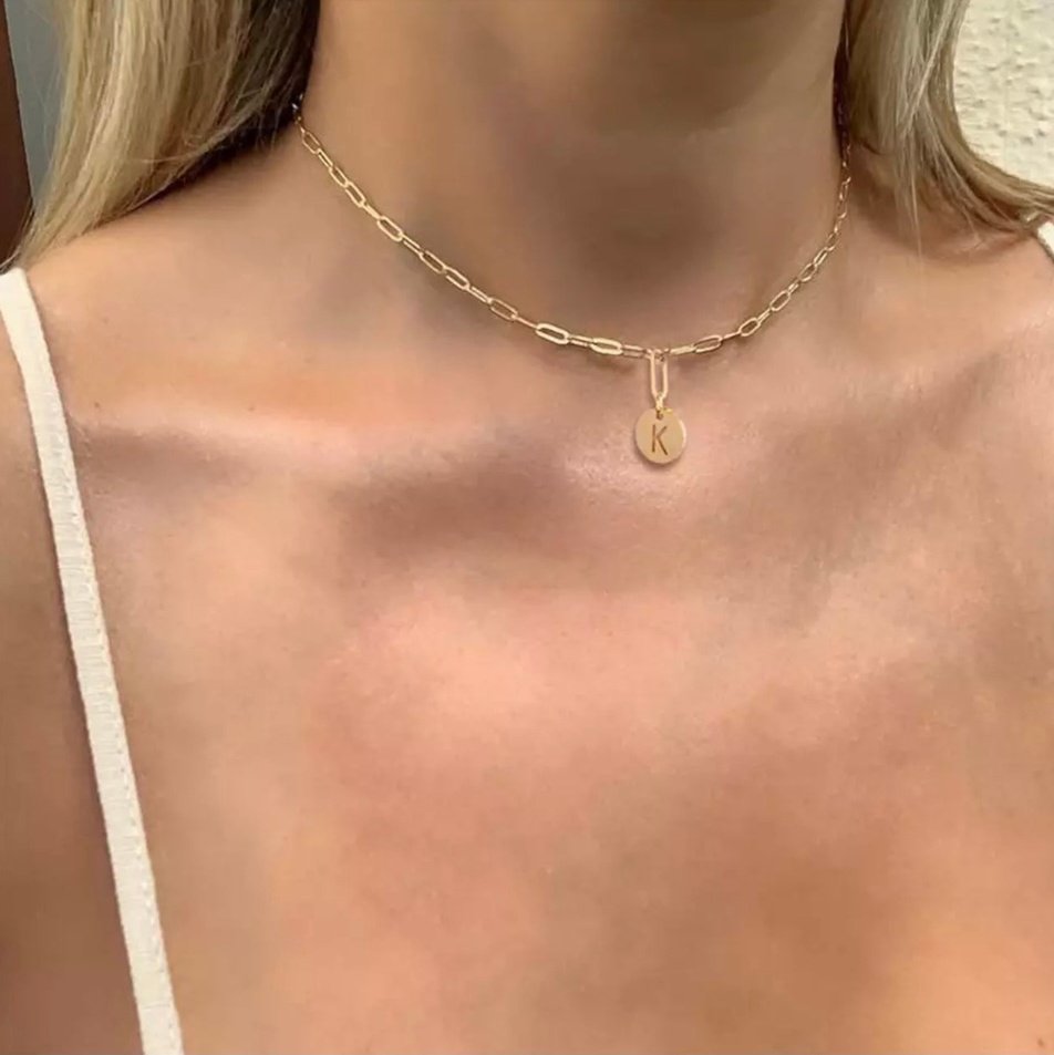 INITIAL LUXE CHOKER